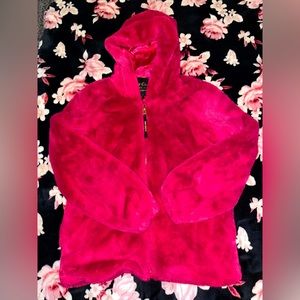 Juicy Couture💗  Black Label Pink Fuzzy Hooded Coat Y2K